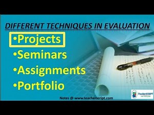 Different Techniques of Evaluation|| PROJECT METHOD||Assessment for learning