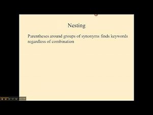 Part 3: Phrase Searching and Nesting