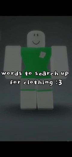 Words to search up for clothing