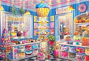 RoseArt - Kodak Premium Collector - Main Street Bakery - 2000 Piece Jigsaw Puzzle for Adults