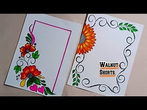 Chart Paper Decoration Ideas/Border Design/Project Work Designs/Project Design/Front Page Design