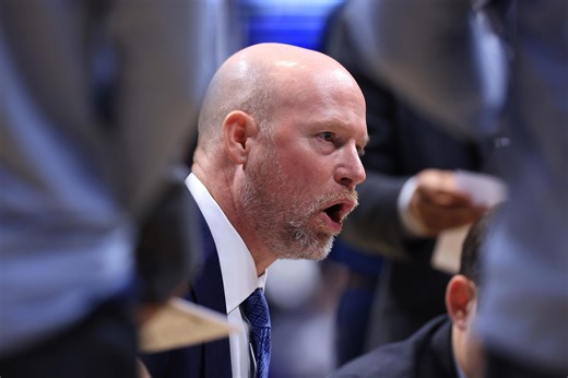 Villanova coach Kevin Willard in another March Madness 8-9 game; can Pope Leo help?
