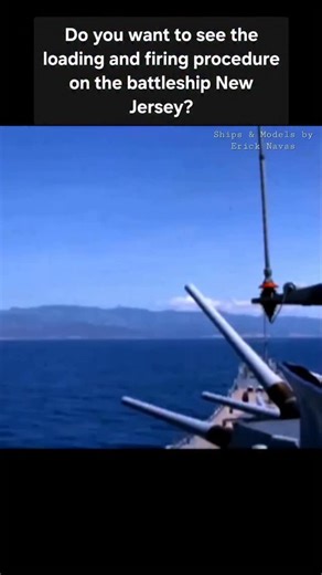 Loading and firing the 16-inch/50-caliber guns on an Iowa-class battleship involves a precise, 12-step hydraulic and manual process, allowing a firing rate of roughly two rounds per minute per gun. Key steps include lowering the barrel to 5° elevation, opening the breech, loading the projectile, followed by six bags of powder, ramming, sealing, and firing. #reel #reels #viral #trending #trend Repost courtesy of @ships_and_models_by_ericknavas @battleshipnj | Iowa Class Battleships