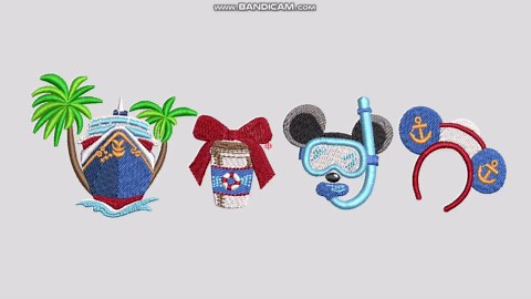 Disney Cruise Mickey Machine Embroidery File, Magic Kingdom Design (instant Download) - Etsy