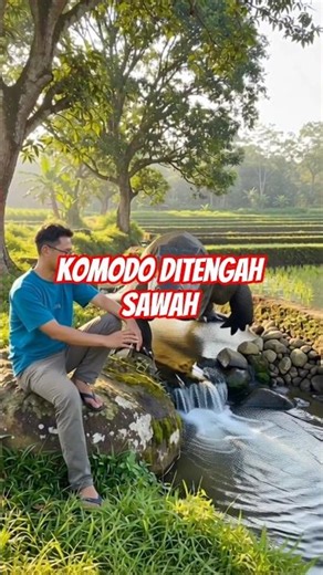 Bersantai di Alam Bersama Komodo Raksasa#komodo #animals #trending #fypage
