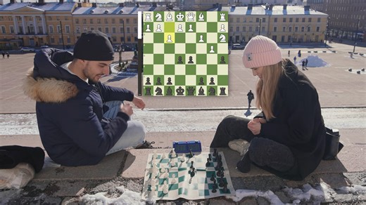 Nobody wanted to talk at first - then the chess games started