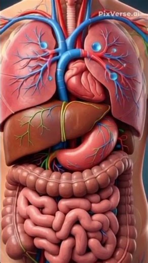 Your liver works 24/7 to keep you alive — filtering toxins #HumanBody #LiverHealth #ScienceExplained