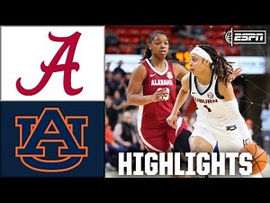 IRON BOWL UPSET 😱 Alabama Crimson Tide vs. Auburn Tigers | Full Game Highlights | ESPN CBB