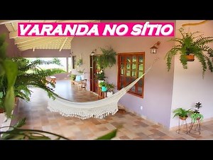 TOUR DA MINHA VARANDA NO SÍTIO! DECORAÇÃO, PLANTAS E FLORES - CASA DE CAMPO TRANSFORMADA!