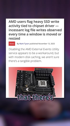 UFD Tech on Instagram: "If you have an AMD CPU, you should probably turn off this setting ASAPP, it could kill your hard drive."