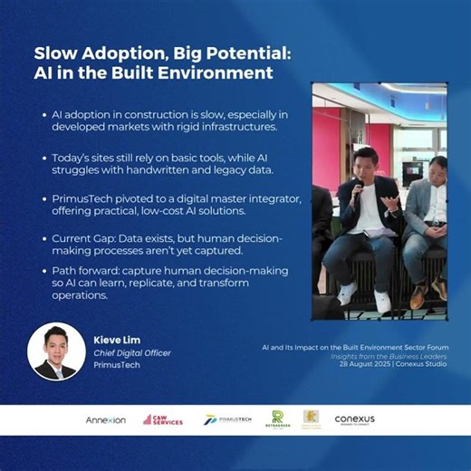 Insights from Keive Lim | AI and It's Impact on Built Environment Sector Forum