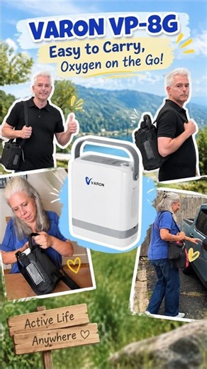 Carry Your Oxygen Your Way: VARON VP-8G Portable Concentrator