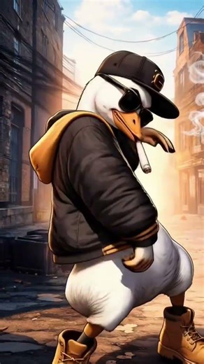 This goose is wild 💀 #shorts #dance #cartoon #funny