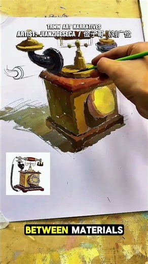 Contemporary Still Life Painting of a Vintage Telephone #art #contemporaryart #painting