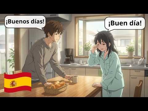 Morning Routine | 10 Short Spanish Conversations | Spanish for Beginners | Level A2