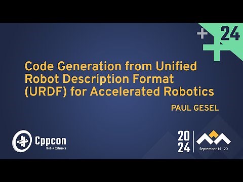 Code Generation from Unified Robot Description Format (URDF) for Accelerated Robotics - Paul Gesel