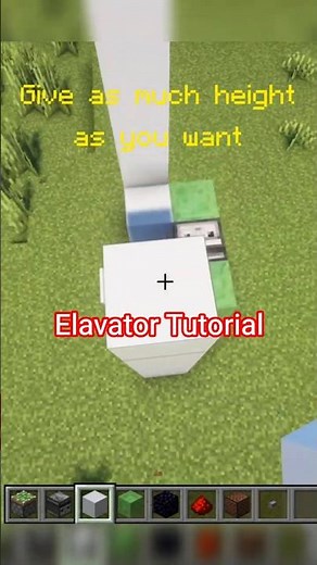 Minecraft: how build an elevator