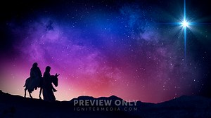Christmas Night Nativity - 2 - Worship Backgrounds