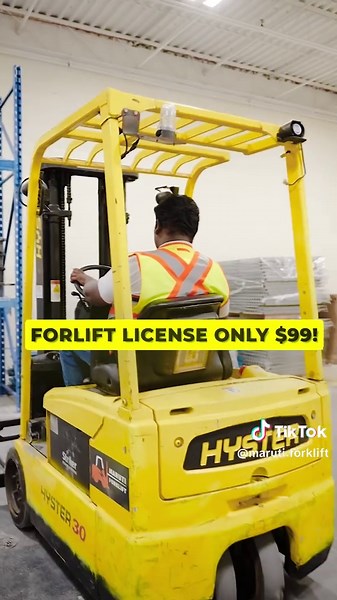 Get Certified: Forklift License Training for $99