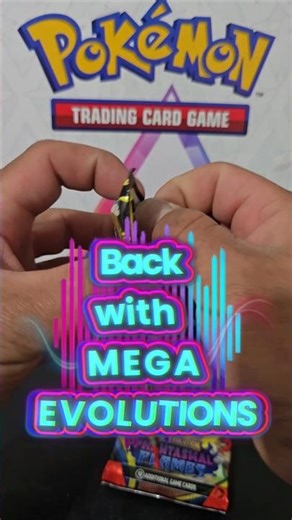 Back with MEGA EVOLUTION Pokémon #youtubeshorts #pokemon #megaevolution #tcg