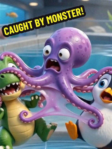 Giant Jelly Octopus Trap! Funny 3D Animated Short