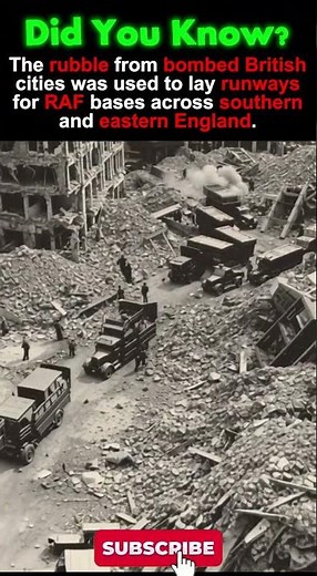 Rubble Runways – How Blitz Debris Built RAF Airbases #WW2 #HistoryShorts #RAF #WarFacts #history