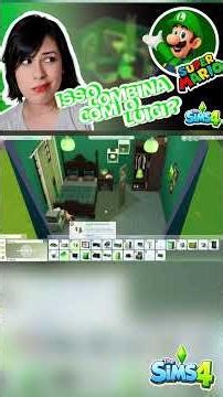 COMO SERIA o QUARTO do LUIGI no The Sims 4?! 😱👻 #mariogalaxy #thesims4 #sims4 #supermariobros #luigi