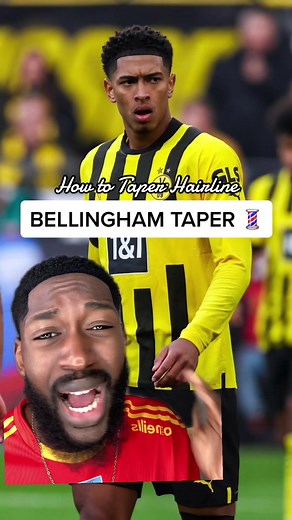 how to get the JUDE BELLINGHAM TAPER 📚 📈💈 #judebellingham #judebellinghamtaper #taperedhairline #hairlinemagic #kabandacoupe #tiktokbarber #enhancement