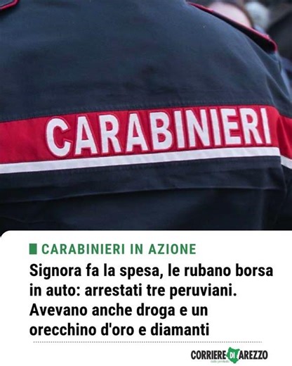 Signora fa la spesa, le rubano borsa in auto: arrestati tre peruviani