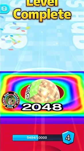 Ultimate 2048 Rainbow Tile Mashup #ballgameshub 😱🔥 #shorts