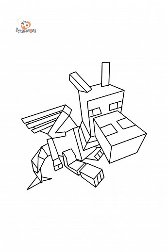Minecraft Ender Dragon colouring page ♥ Online and Print for Free!