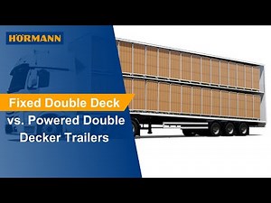 Fixed Double Deck Wedge Trailer vs Powered Deck Trailer