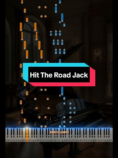 🔴 Hit The Road Jack - Ray Charles (Intermediate Piano Tutorial) #piano #pianotutorial #easypiano #easypianotutorial #hittheroadjack #raycharles