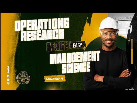 Lesson 11: Post Optimality Analysis