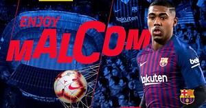 Official: Malcom dribbles Roma, signs for Barcelona