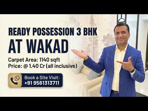 3 BHK Flat in Wakad Pune | 1140 Sqft @ 1.40 Cr | Ready Possession | Prime Location