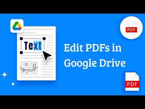 How to Edit PDF in Google Drive Free | No Extra Software