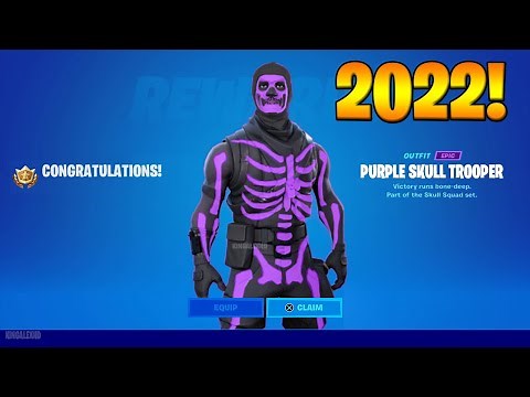 How To Get Purple Skull Trooper Skin NOW FREE In Fortnite! (Unlock Purple Grow Skull Trooper Skin)