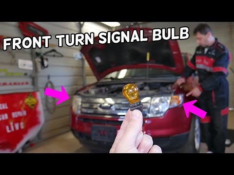 FORD EDGE FRONT LEFT RIGHT TURN SIGNAL LIGHT BULB REPLACEMENT REMOVAL