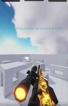 The definition of quick scope