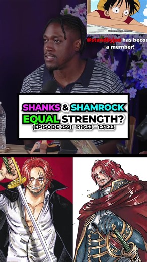 Are Shanks & Shamrock the Same Strength? @Rob (Shonen Showdown) #onepiece #shanks #shamrock