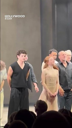 Noah Jupe and Sadie Sink take a bow on opening night of Romeo and Juliet in London