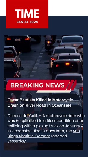Motorcycle Accident Update: Tragic Death in Oceanside