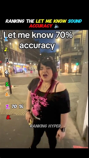 Ranking the let me know sound accuracy 🔈