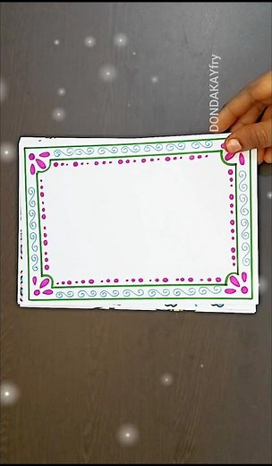 10 Simple project work design borders|Easy border designs|Project work border designs|Design borders
