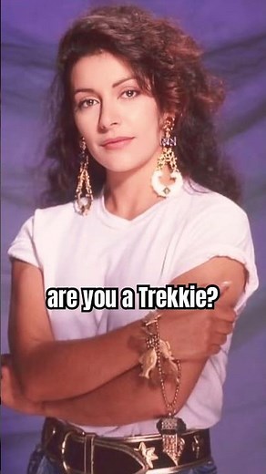 Marina Sirtis! Gorgeous Greek & London born woman who played Star Trek Next Generation’s Deanna Troi