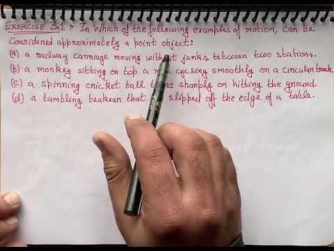 In which of the following examples of motion, can be considered approximately a point object