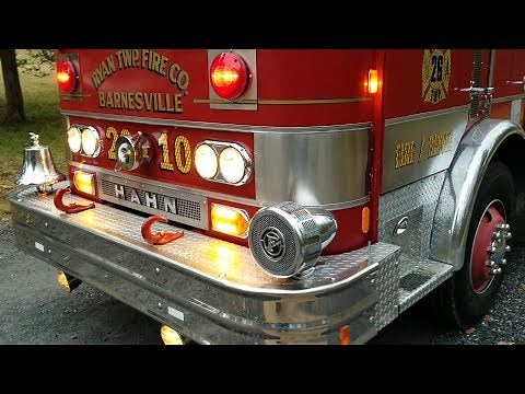 Siren Test & 1982 Hahn HCP-10 Fire Truck Update - December 2018