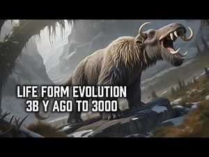 Life Forms from 3B years go to 3000 illustrated by AI (4k video) - How How to make evolution AI vid