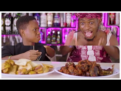 IAMDIKEH - MAMA CHINEDU & CHINEDU ATE DRAGON WINGS ON NIGERIANS VS FOOD 😳